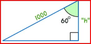 Find heigth knowing hypotenuse and slope angle.JPG