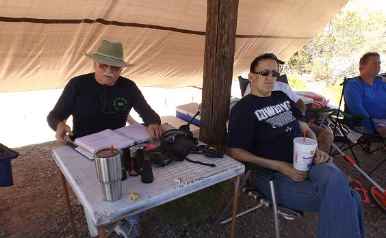 Totaling the score sheet..JPG